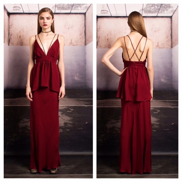 Stone Cold Fox Dresses & Skirts - Stone Cold Fox Masonic Gown in Oxblood